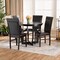 Baxton Studio Irma Dark Brown Upholstered and Finished Wood 5-Piece Dining Set 170-8031-10898 - alternate 4